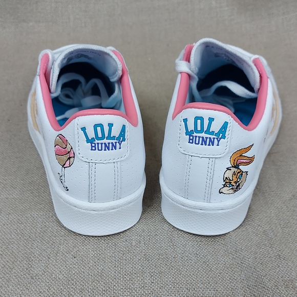 Converse space jam lola bonny shoes size woman 6.5 mens 5 unixe  white and pink - Picture 8 of 13
